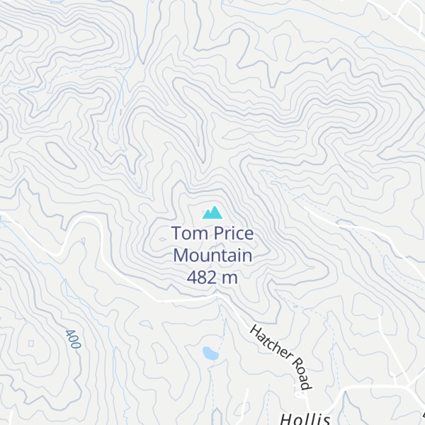 Map of Tom Price Mountain