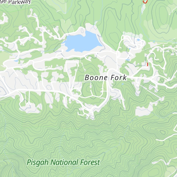 Map of Chestnut Knob