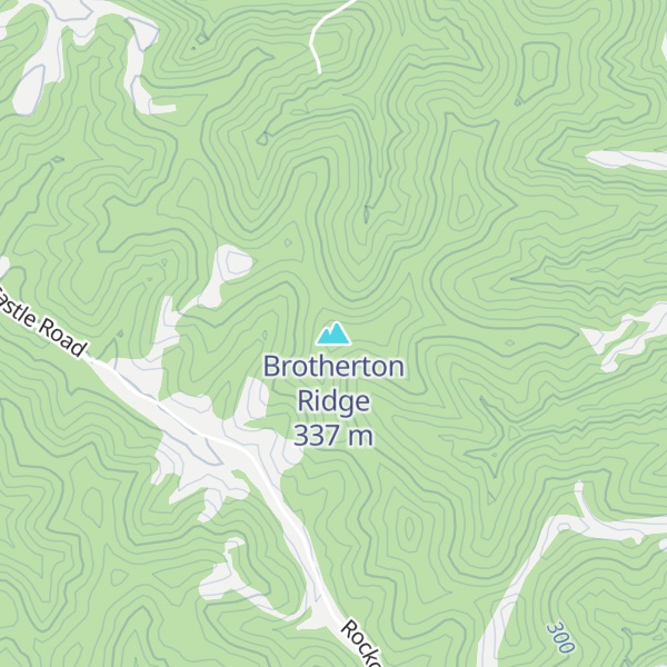 Map of Brotherton Ridge