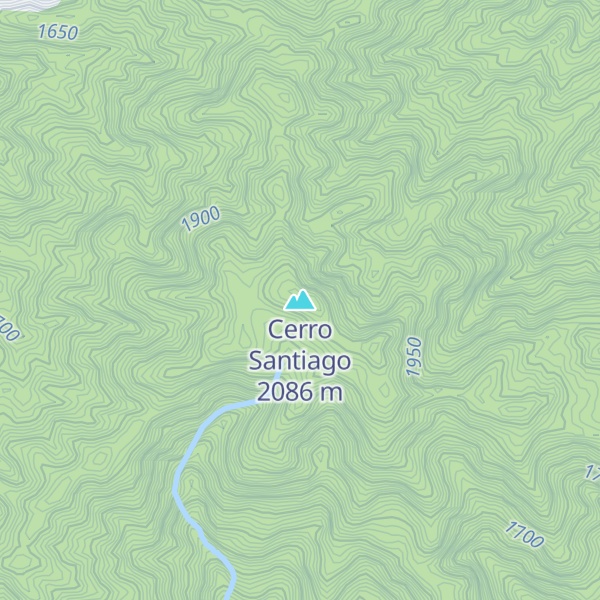 Map of Cerro Santiago
