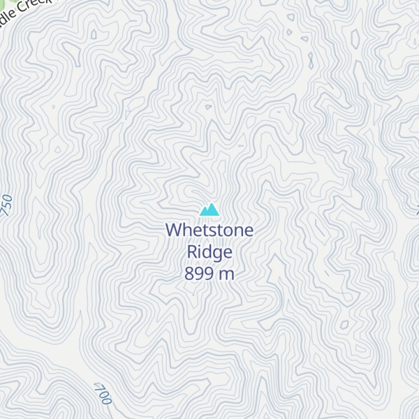 Map of Whetstone Ridge
