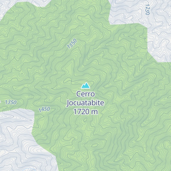 Map of Cerro Jocuatabite