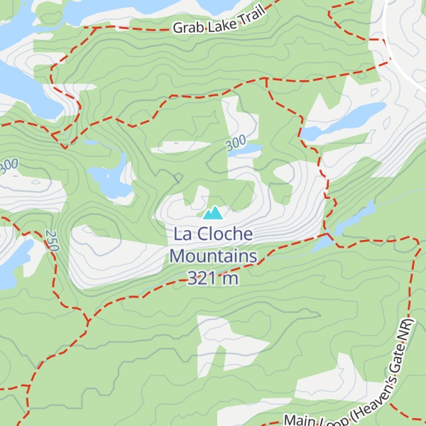 Map of La Cloche Mountains