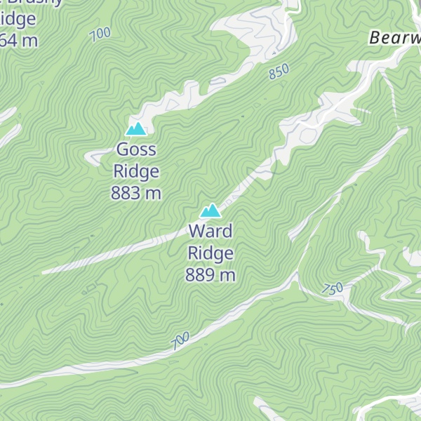 Map of Ward Ridge
