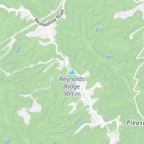 Map of Reynolds Ridge