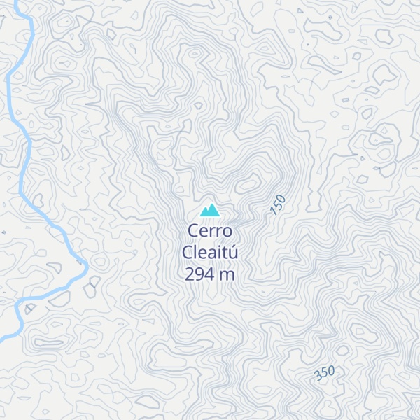 Map of Cerro Cleaitú