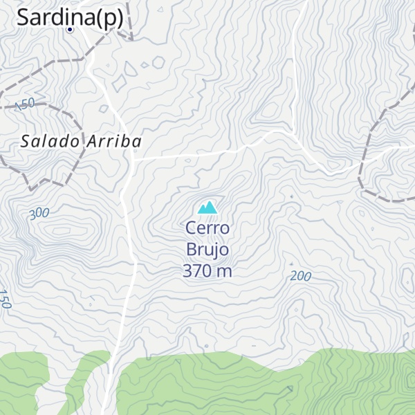 Map of Cerro Brujo