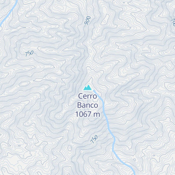 Map of Cerro Banco