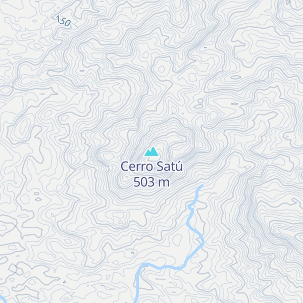 Map of Cerro Satú