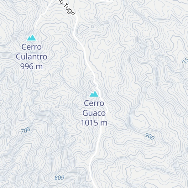 Map of Cerro Guaco