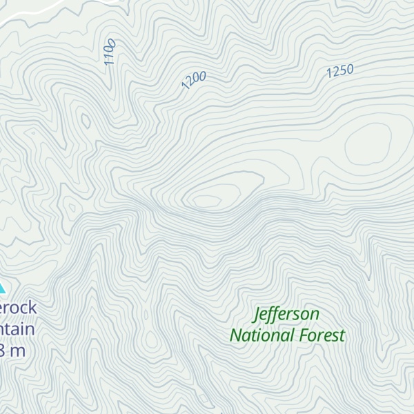 Map of Flattop Mountain