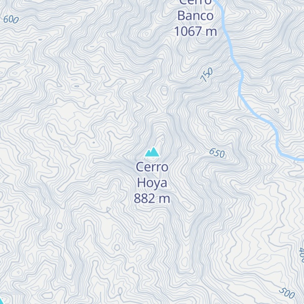 Map of Cerro Hoya