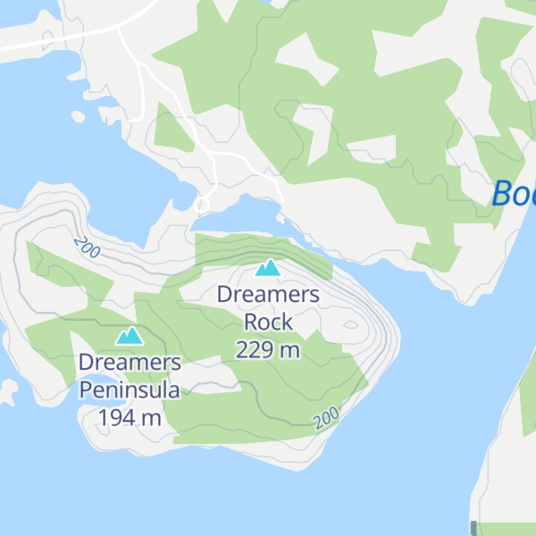 Map of Dreamers Rock
