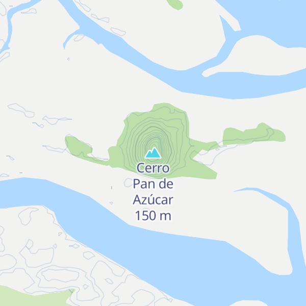 Map of Cerro Pan de Azúcar