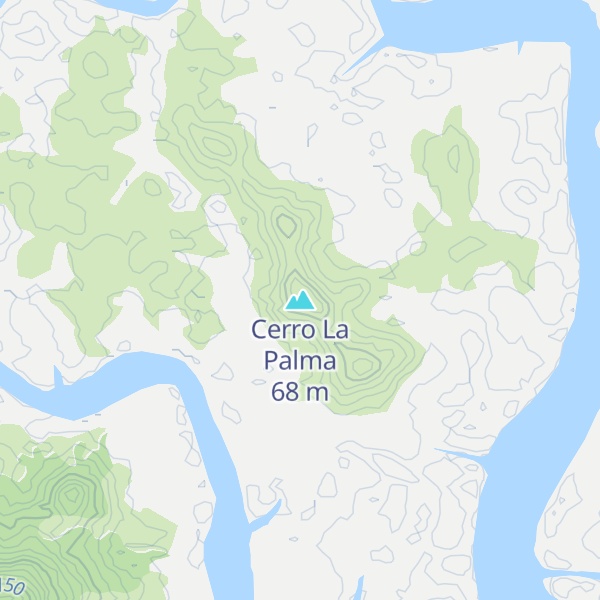 Map of Cerro La Palma