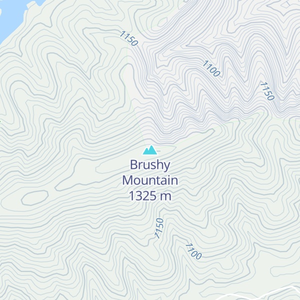 Map of Brushy Mountain
