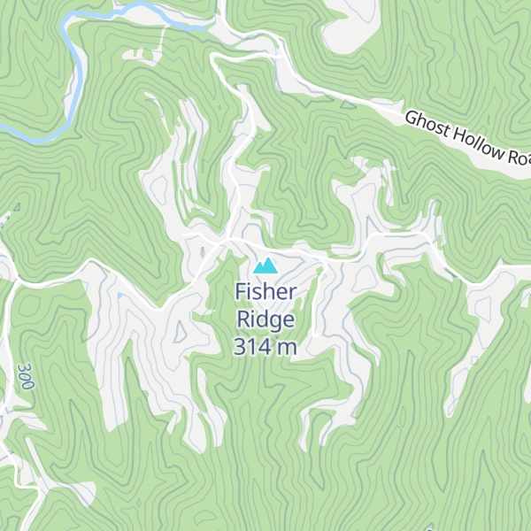 Map of Fisher Ridge