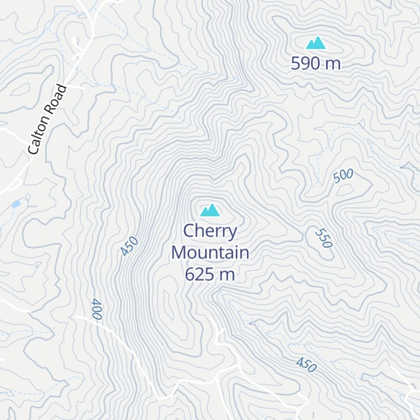 Map of Cherry Mountain