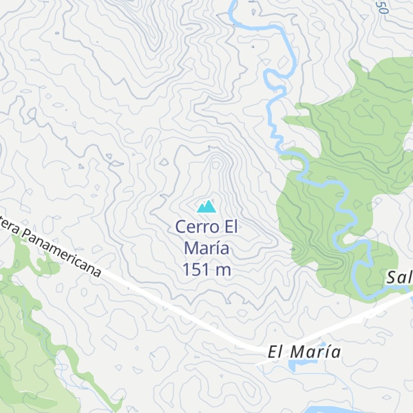 Map of Cerro El María