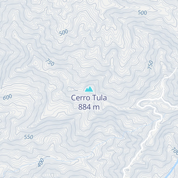 Map of Cerro Tula