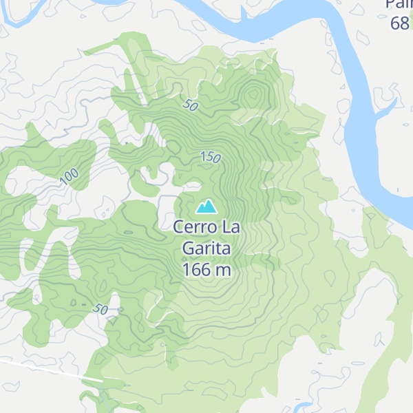 Map of Cerro La Garita
