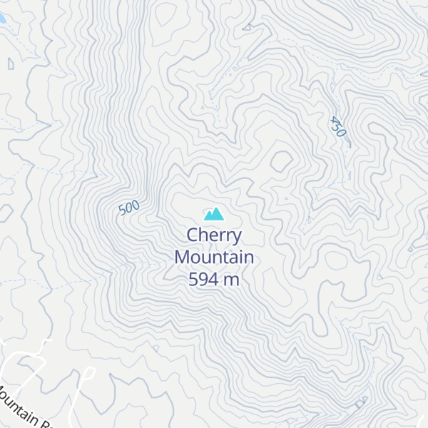 Map of Cherry Mountain