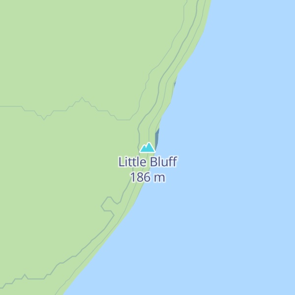 Map of Little Bluff