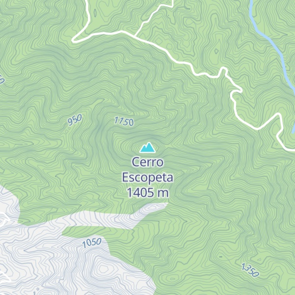 Map of Cerro Escopeta