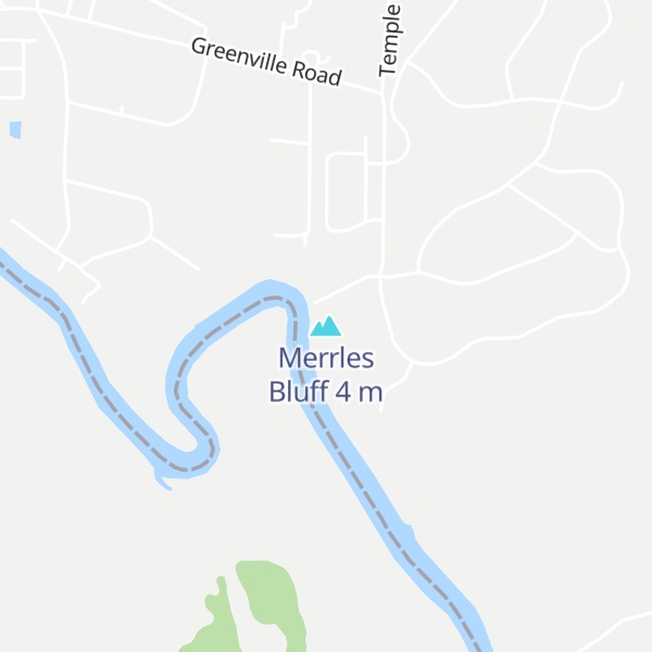 Map of Merrles Bluff