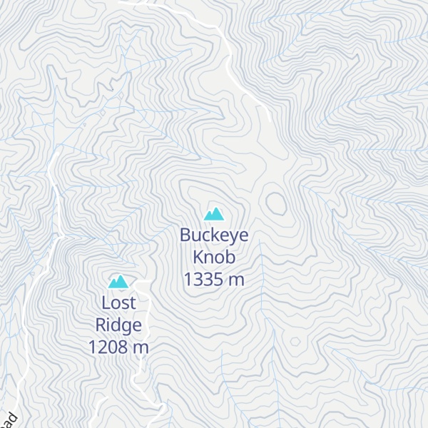 Map of Buckeye Knob
