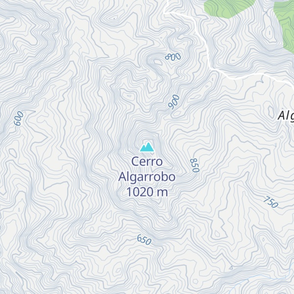 Map of Cerro Algarrobo