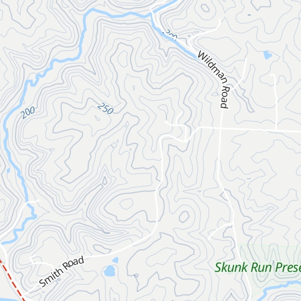 Map of Cubbison Ridge