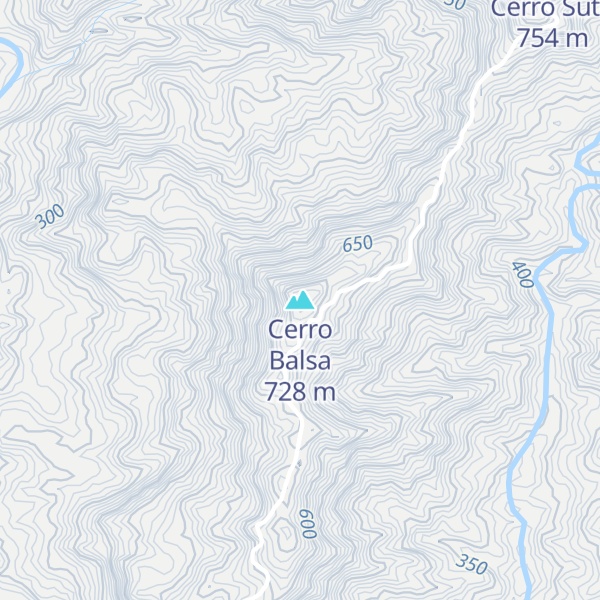 Map of Cerro Balsa