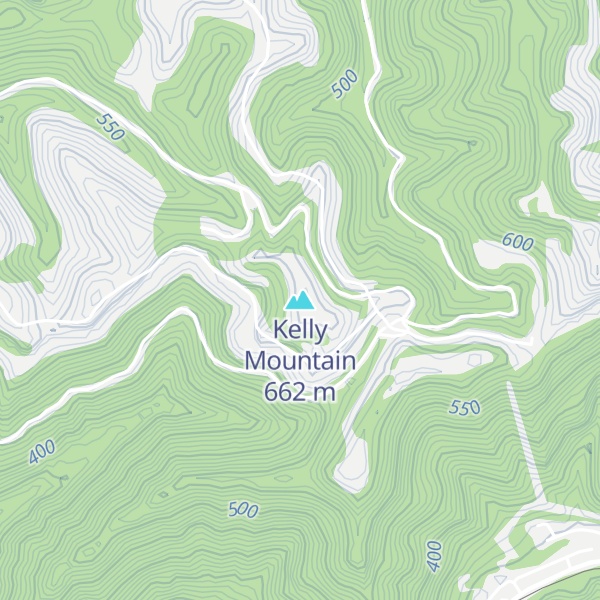 Map of Kelly Mountain