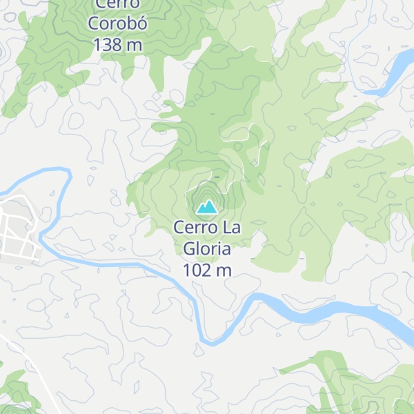 Map of Cerro La Gloria