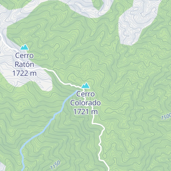 Map of Cerro Colorado