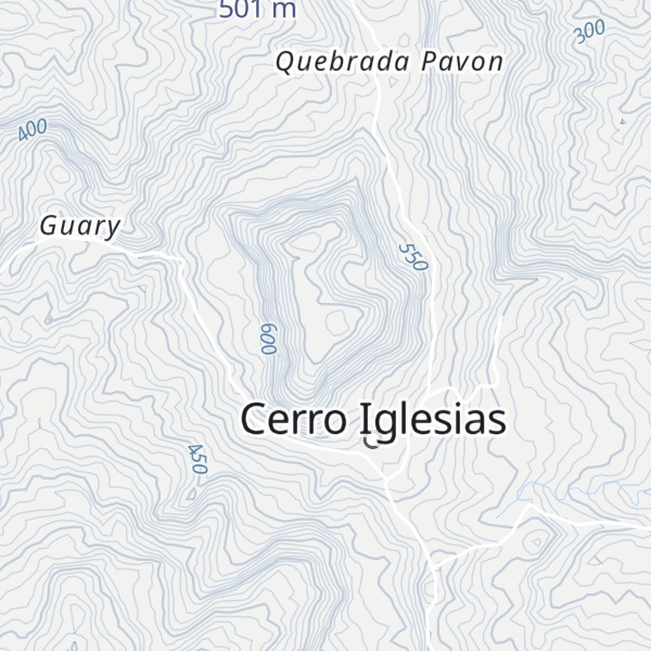Map of Cerro Iglesia