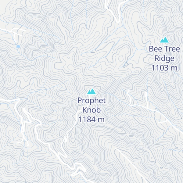 Map of Prophet Knob