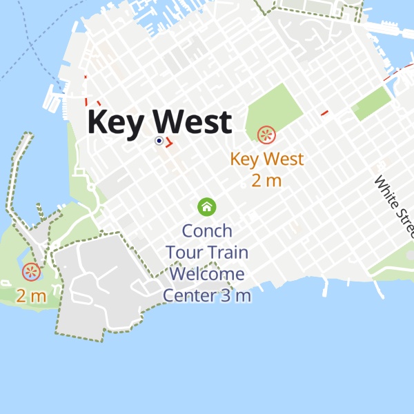 Map of Conch Tour Train Welcome Center