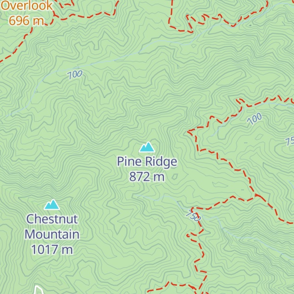 Map of Pine Ridge