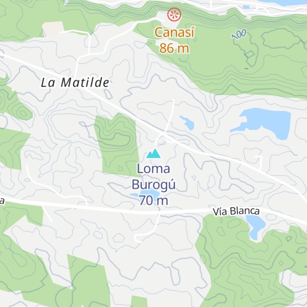 Map of Loma Burogú