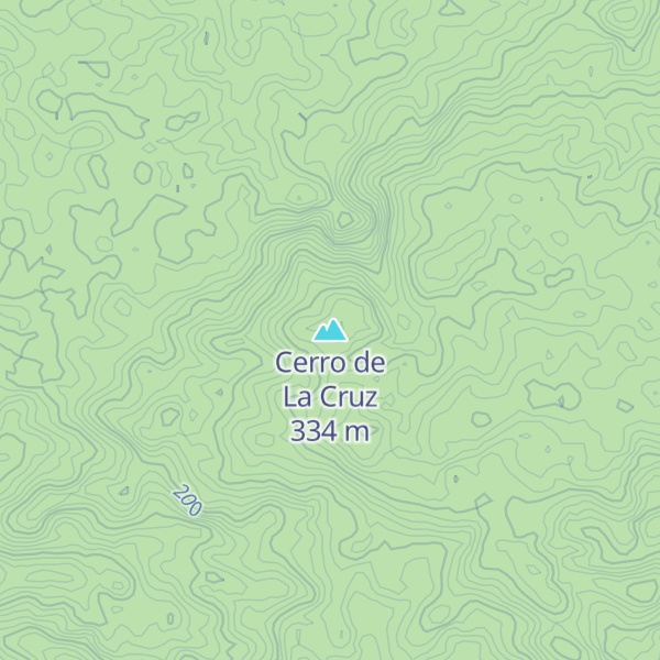 Map of Cerro de La Cruz
