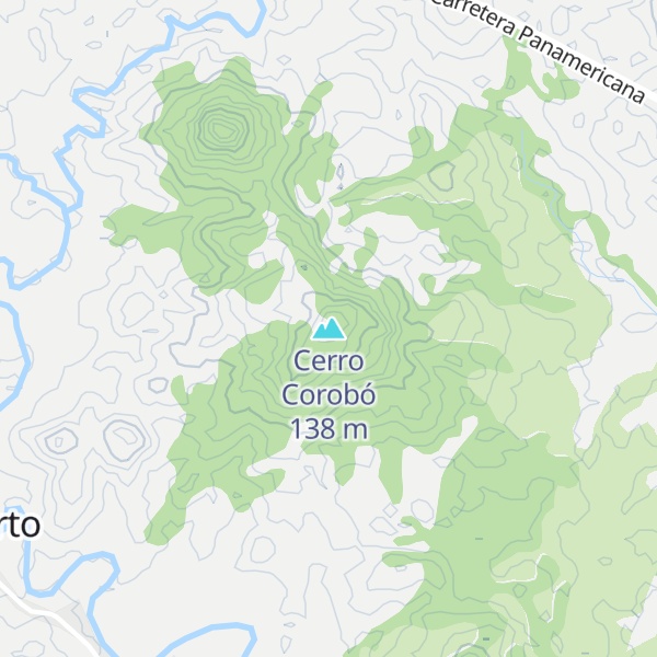 Map of Cerro Corobó