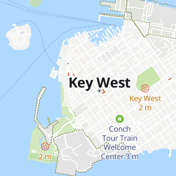 Map of Around Key West
