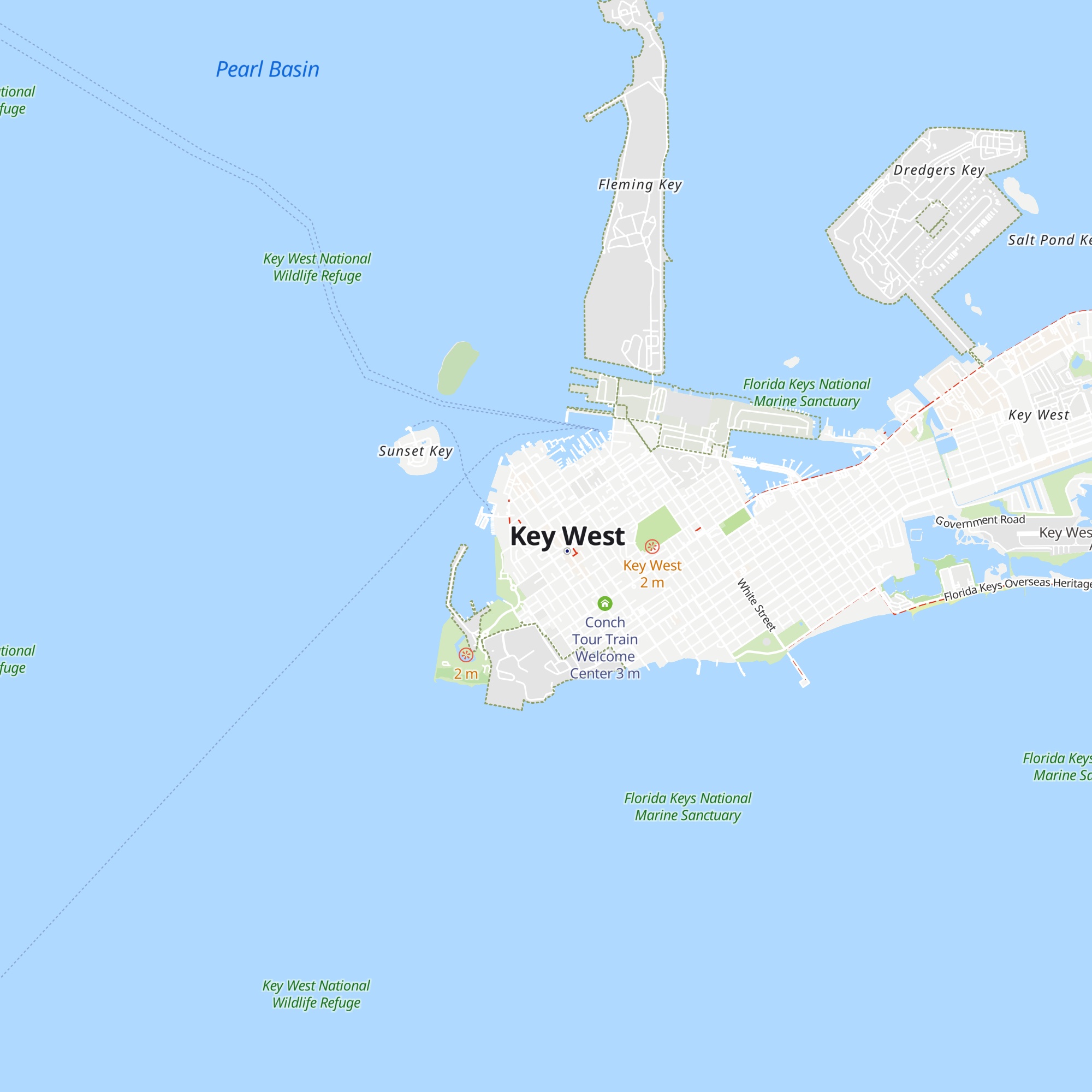 Around Key West map
