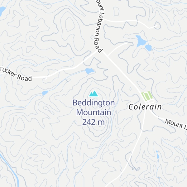 Map of Beddington Mountain