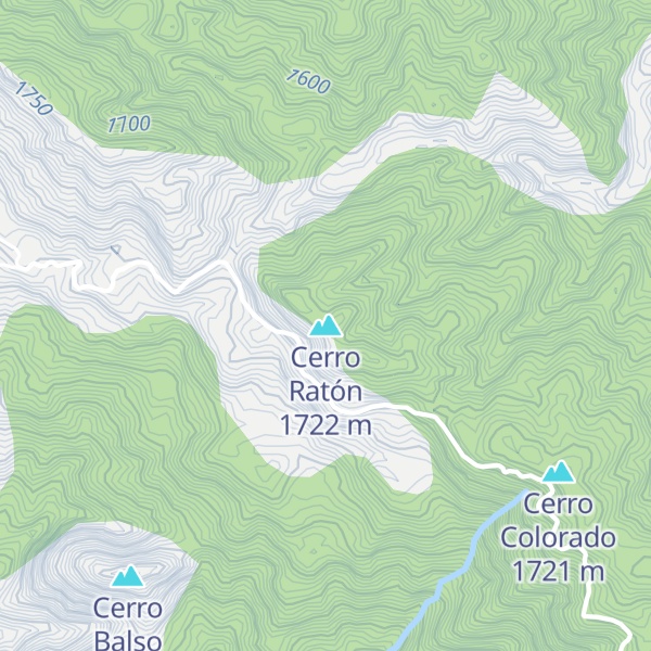 Map of Cerro Ratón