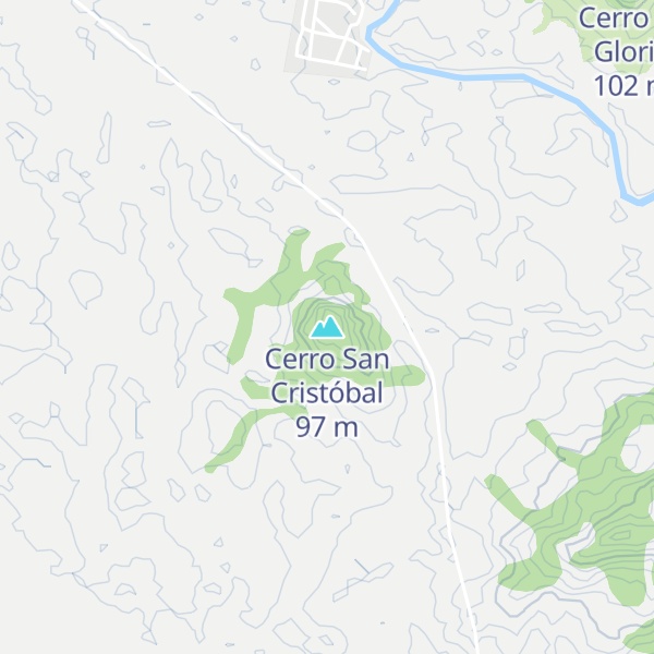 Map of Cerro San Cristóbal