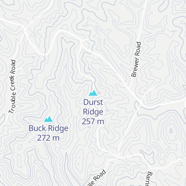 Map of Durst Ridge