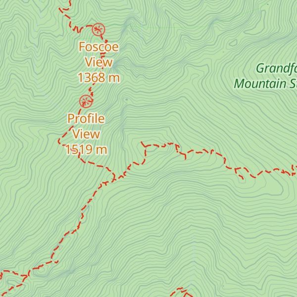 Map of Calloway Peak